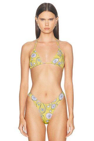 X Elsa Hosk Double String Bikini Top | FWRD 