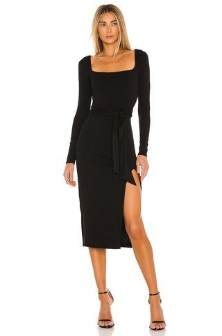 Lovers and Friends Sariah Midi Dress in Black from Revolve.com | Revolve Clothing (Global)