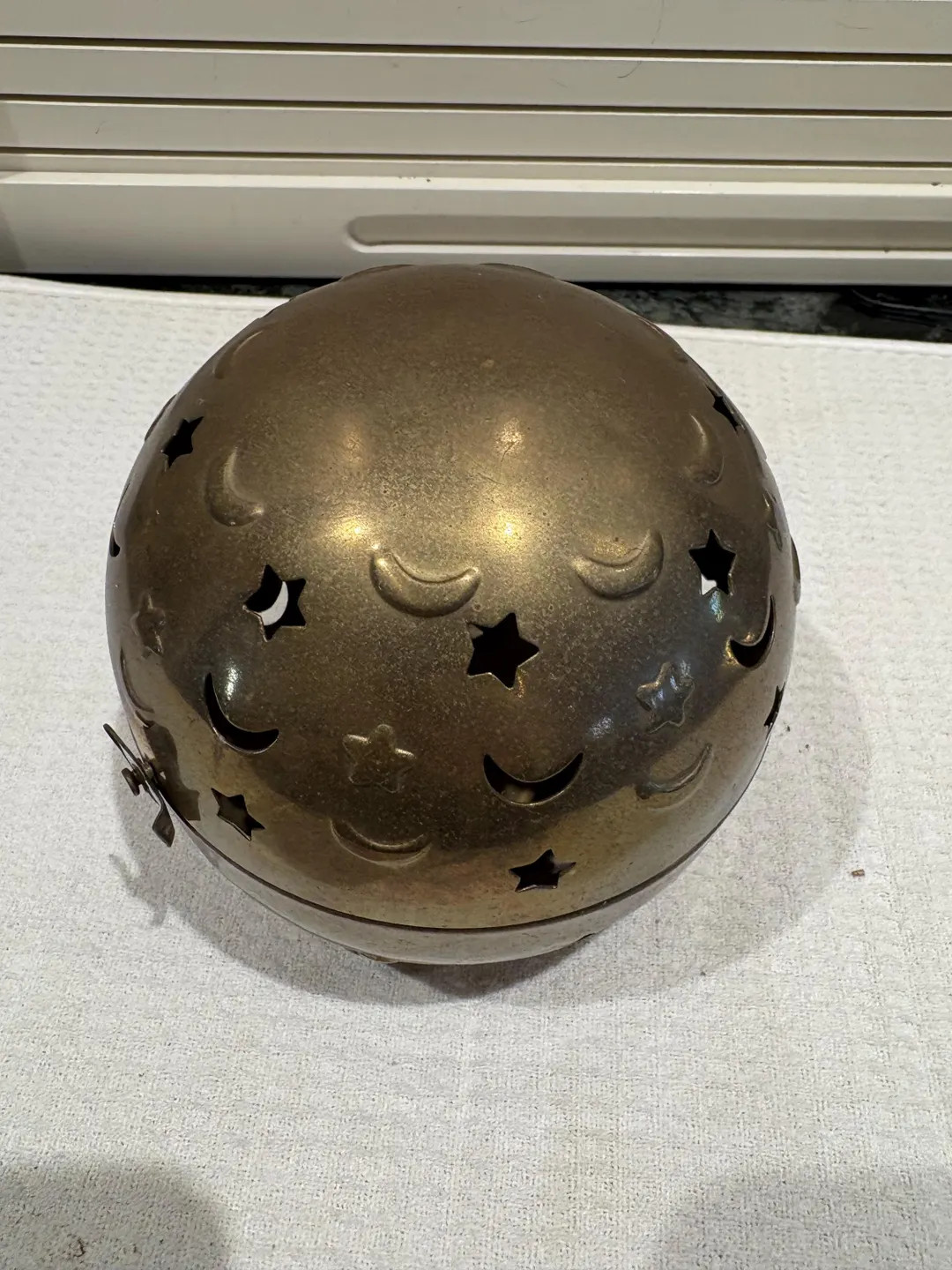 Vintage Brass Celestial Moon and Stars Ball Sphere | Etsy (US)