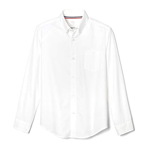 French Toast Boys Long Sleeve Oxford Shirt (Standard & Husky), White, 6 | Amazon (US)