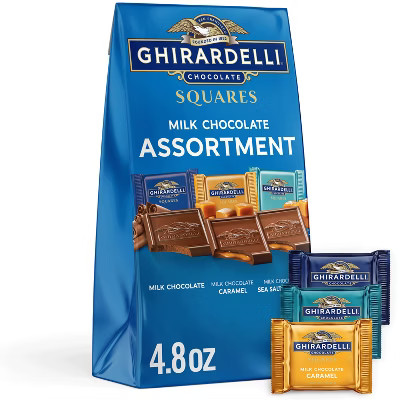 Ghirardelli Milk Chocolate Candy SQUARES Assortment - 4.8oz | Target