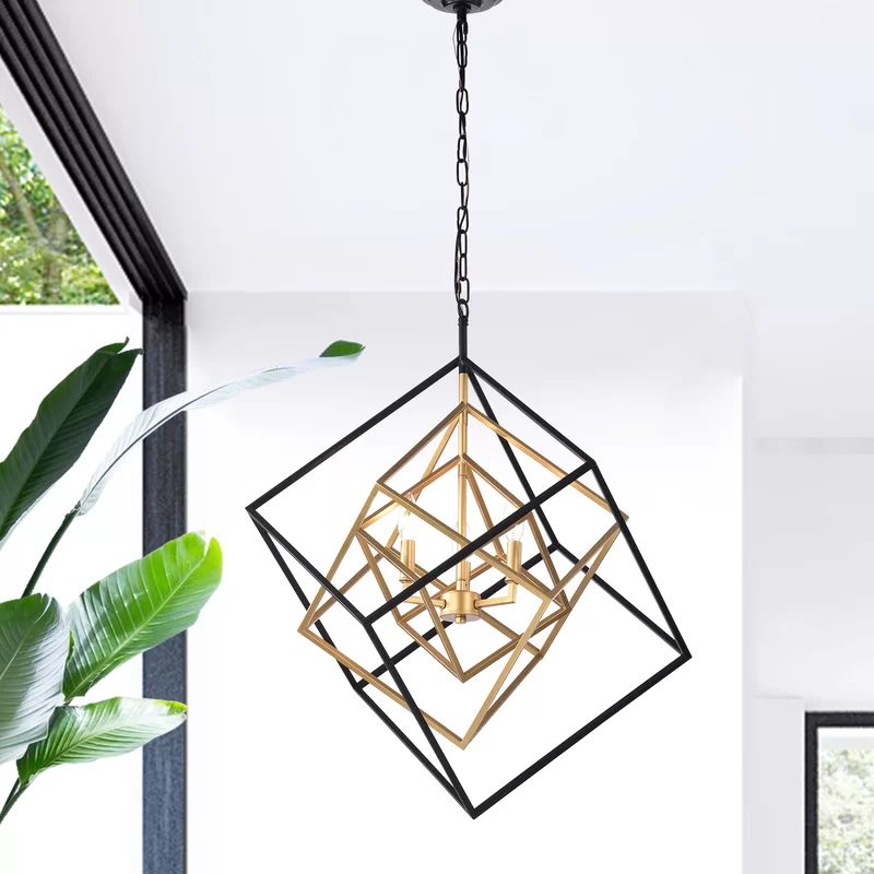 Nielsen 3-Light Candle Style Geometric Chandelier | Wayfair North America