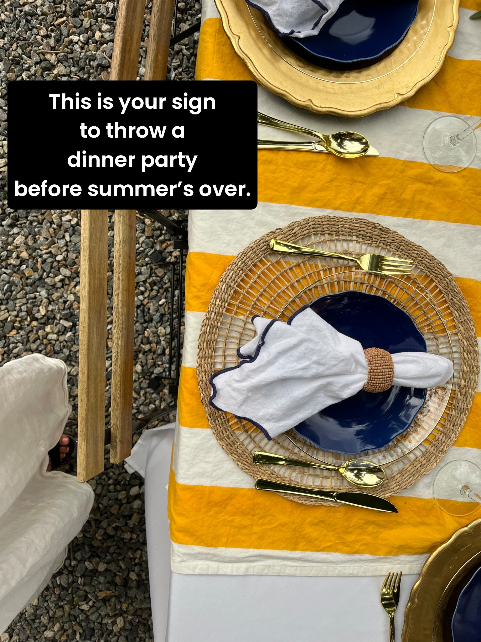 I hosted a dinner party last weekend and it was magical.

Over the next few weeks I’ll be sharing some of my favorite hostess tips and tricks. I hope I can inspire a few of you to host a small get together with friends before the summer ends!

#gardenparty #yellowtablecloth #dinnerparty #entertaining

#LTKHome #LTKSeasonal