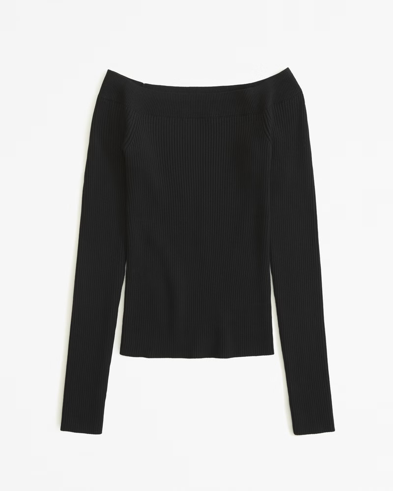 Long-Sleeve Off-The-Shoulder Top | Abercrombie & Fitch (US)