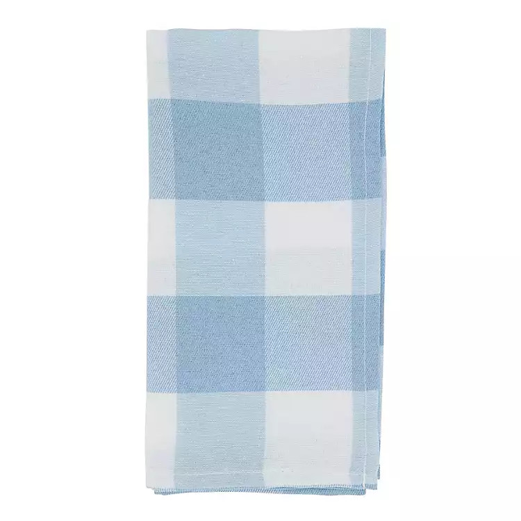 Blue and White Buffalo Plaid Napkins, Set of 4 | Kirkland's Home