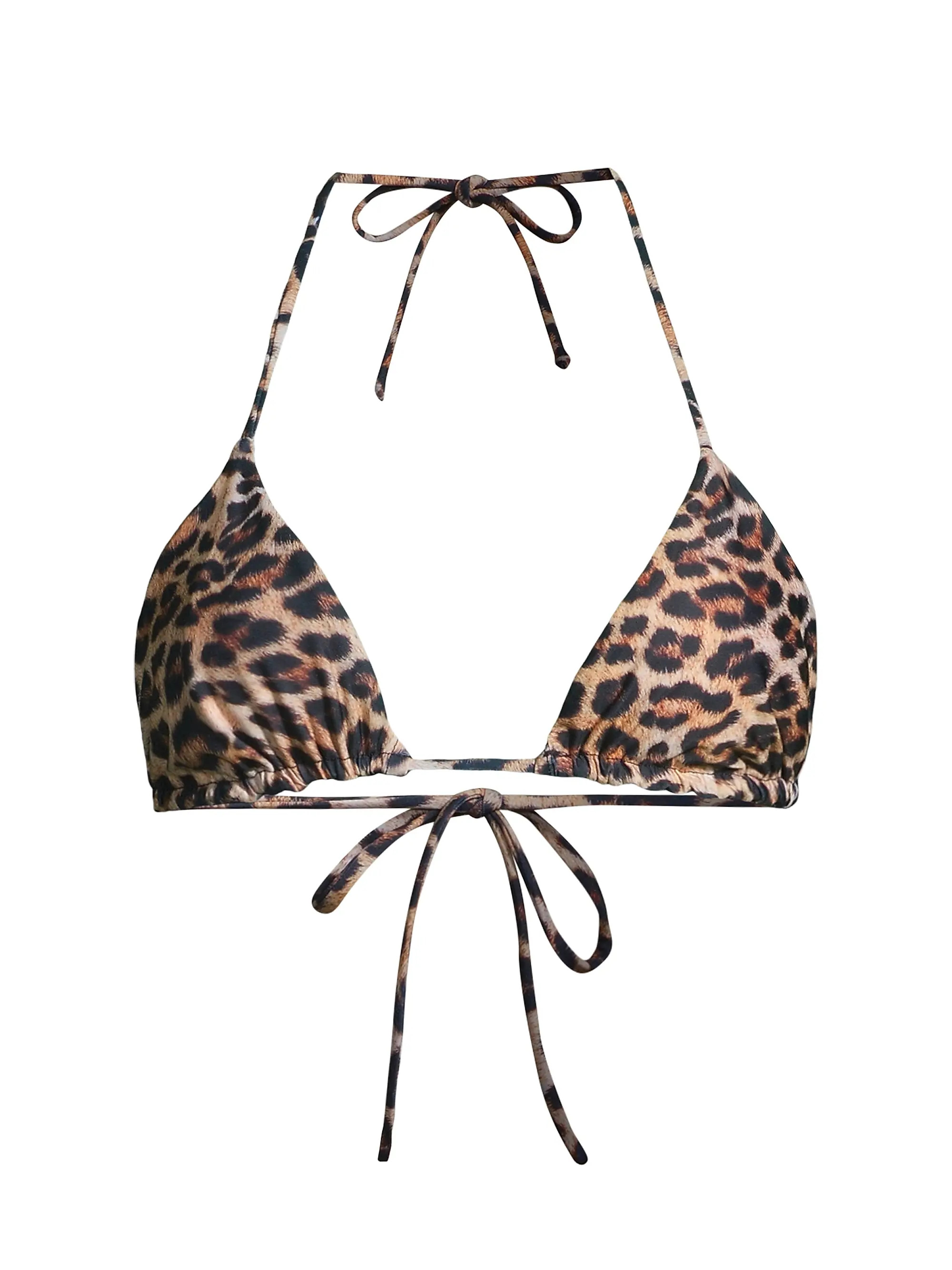 Fifi Leopard Print Triangle Bikini Top | Saks Fifth Avenue