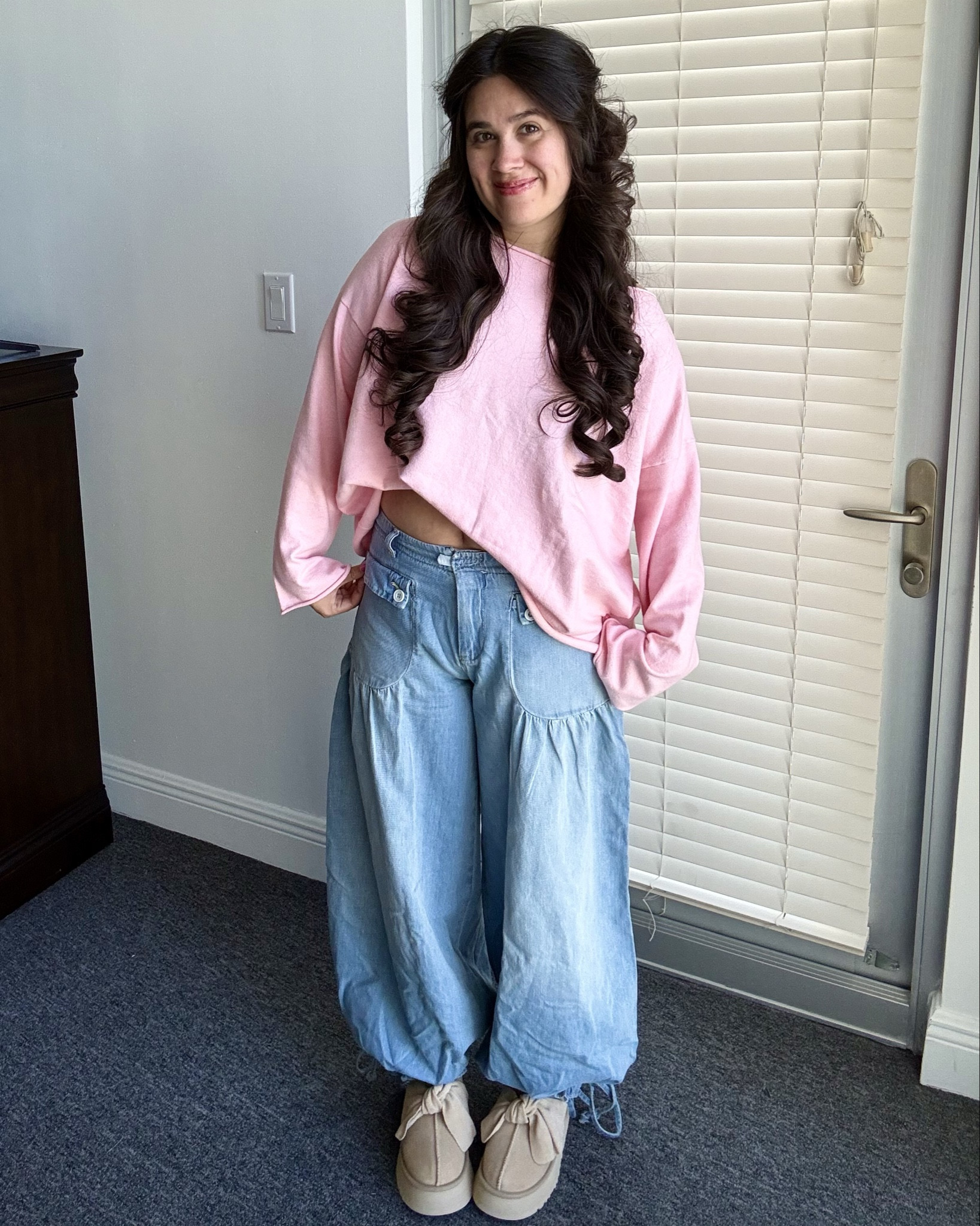 My new favorite jeans💕 sweater from @Aerie and Jeans from @freepeople. Sweater size M. Denim size 29s.

#LTKgrwm #LTKootd #LTKdayinmylife