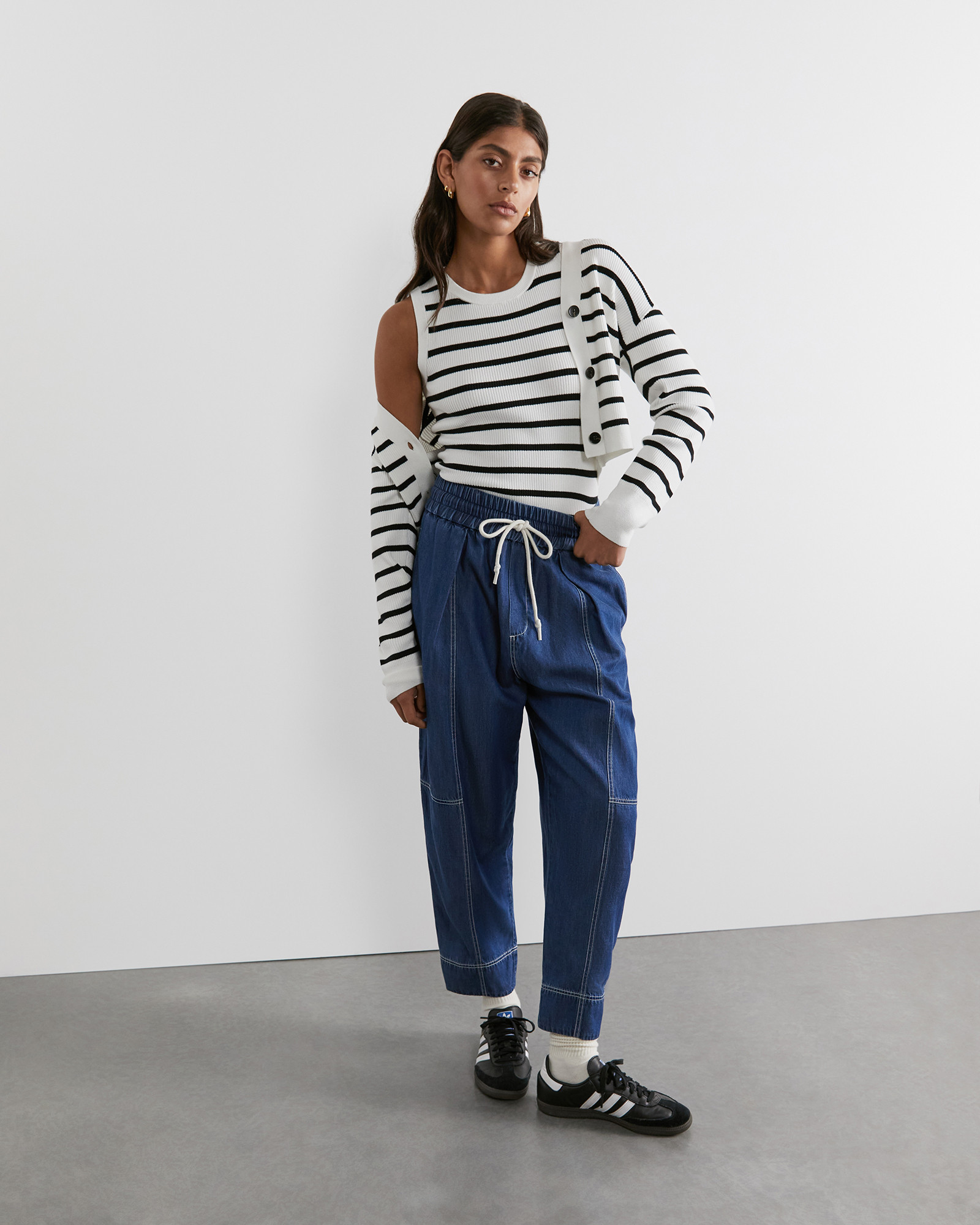 Lydia Stripe Cardigan | JAG (Australia & New Zealand)