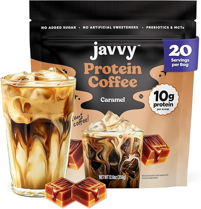Javvy Protein Iced Coffee - Premium Whey Protein & Iced Coffees, 100% Natural Cold Brew, Zero Art... | Amazon (US)