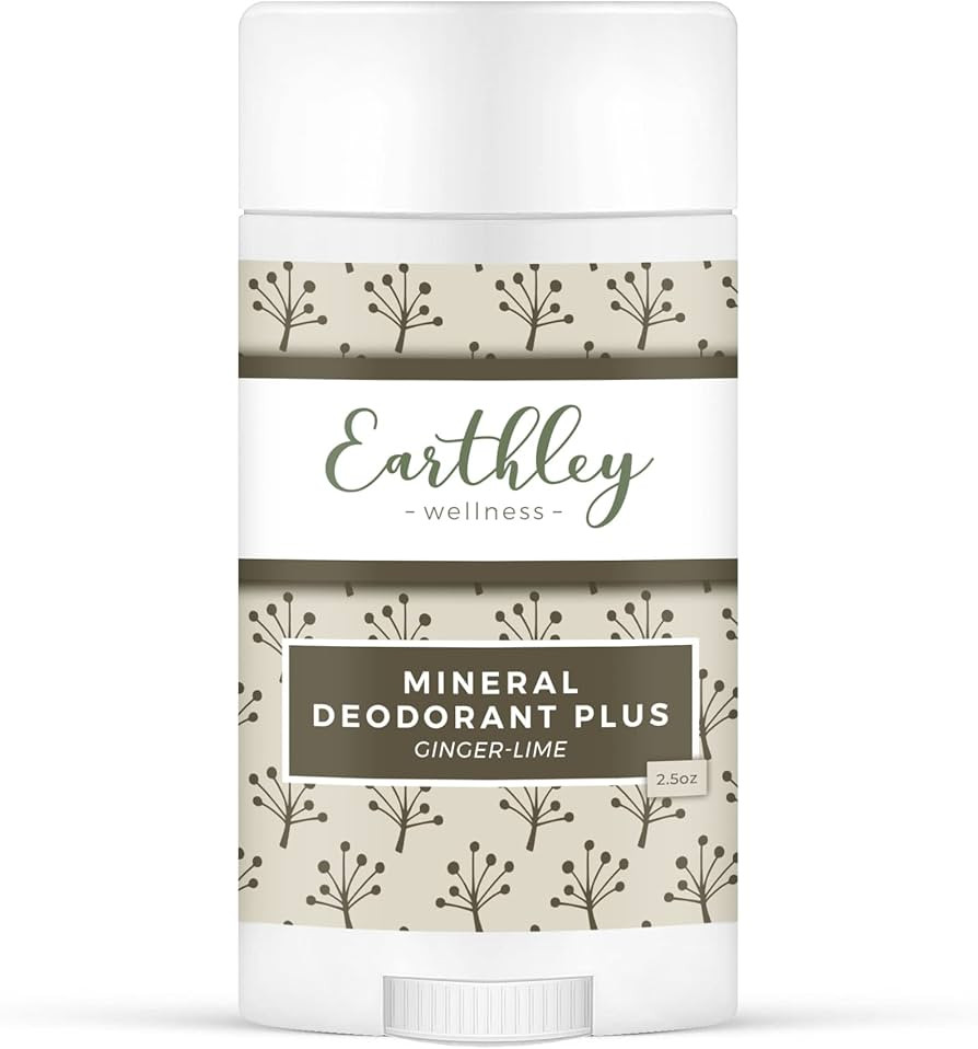 Earthley Wellness, Mineral Deodorant Plus, All Natural Deodorant, Eliminates Scent, Promotes Lymp... | Amazon (US)