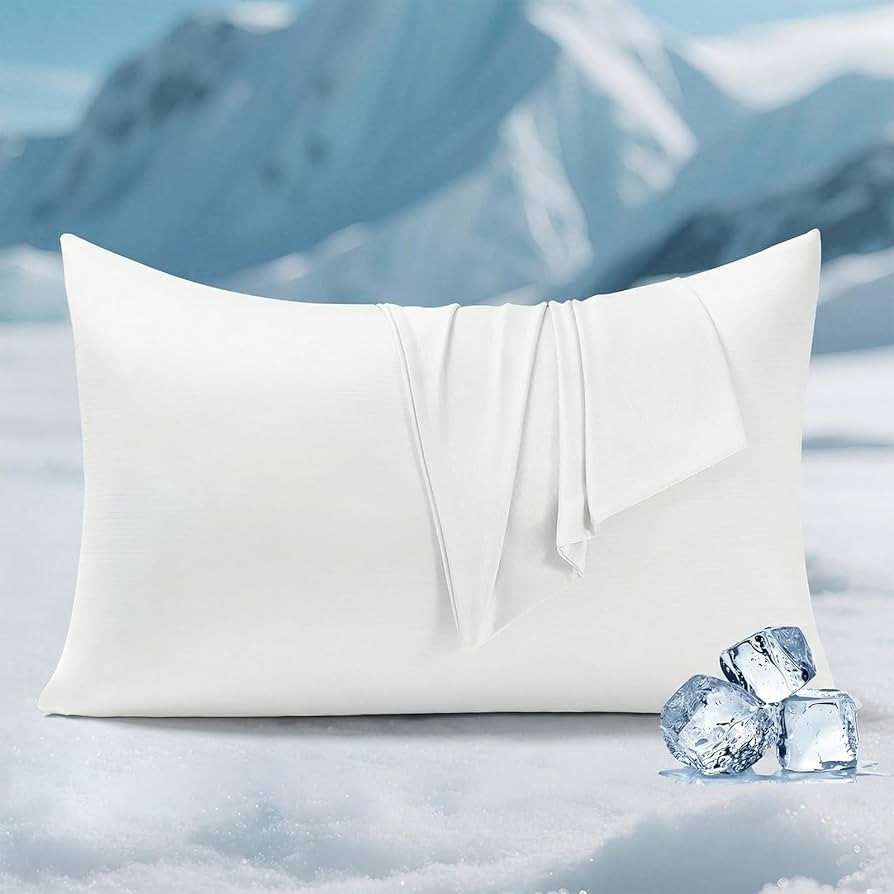 Elegear Cooling Pillow Cases for Hot Sleepers, Silver Infused Cooling Pillowcase Instantly Cool w... | Amazon (US)