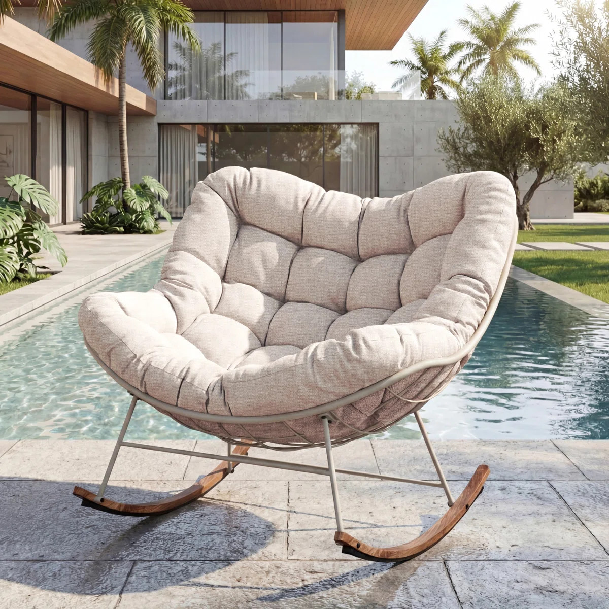 Corrigan Studio® Steel Rocking Chair With Cushion & Reviews | Wayfair | Wayfair North America