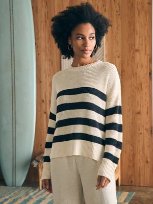 Miramar Linen Crew Sweater | Faherty