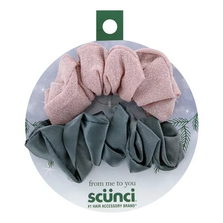 Scunci Hair Scrunchies Assorted Colors 2 Pack | Walmart (US)