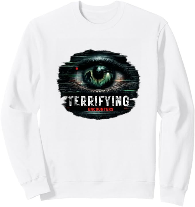 Terrifying Encounters Paranormal Horror Mystery Graphic Sweatshirt | Amazon (US)