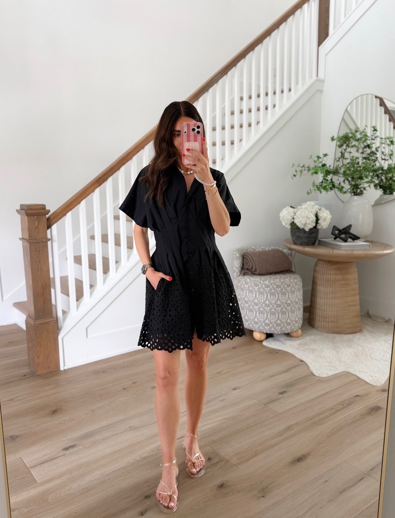 This black shirt dress is one of those timeless pieces you’ll wear year after year. The eyelet hem adds the prettiest detail, the tailored fit is so flattering, and it looks just as good with sandals for daytime as it does dressed up for dinner. An effortless staple you’ll never regret having in your closet.

Use code ANNAB20 for 20% off $100+

Black shirt dress, Eyelet dress, Little black dress, Summer outfit, Vacation outfit, Resort wear, Casual chic style, Timeless fashion, Everyday dress, Effortless style, annabrstyle

#LTKootd #LTKSaleAlert #LTKSeasonal