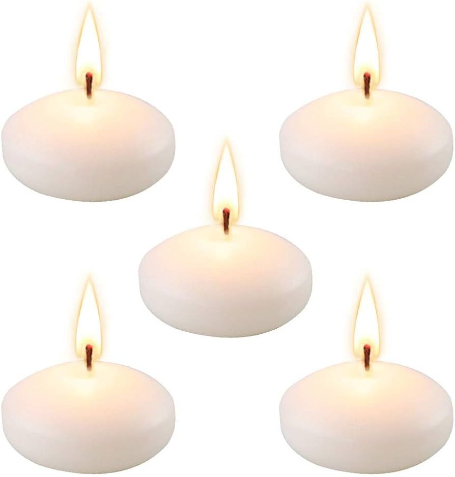 Set of 48 Unscented Floating Candles for Centerpieces, 2 Inch Small Floating Candles for Holiday,... | Amazon (US)