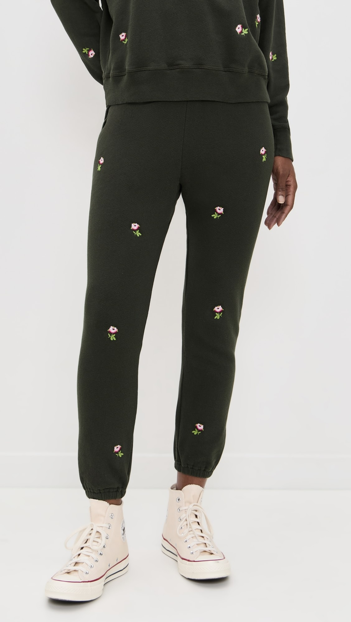 The Stadium Embroidered Roses Sweatpants | Shopbop