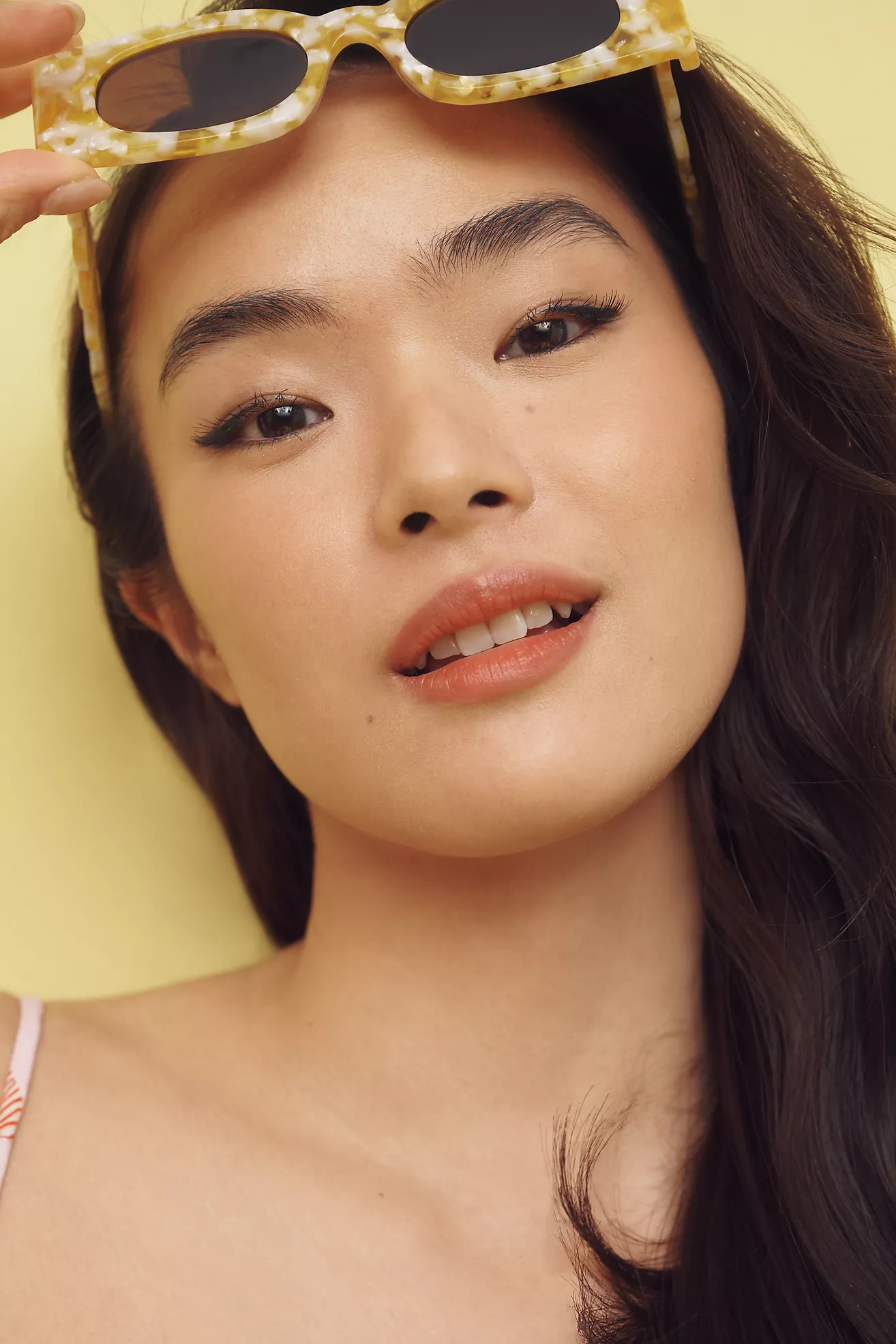 Rectangle Wavy Temple Sunglasses | Anthropologie (US)