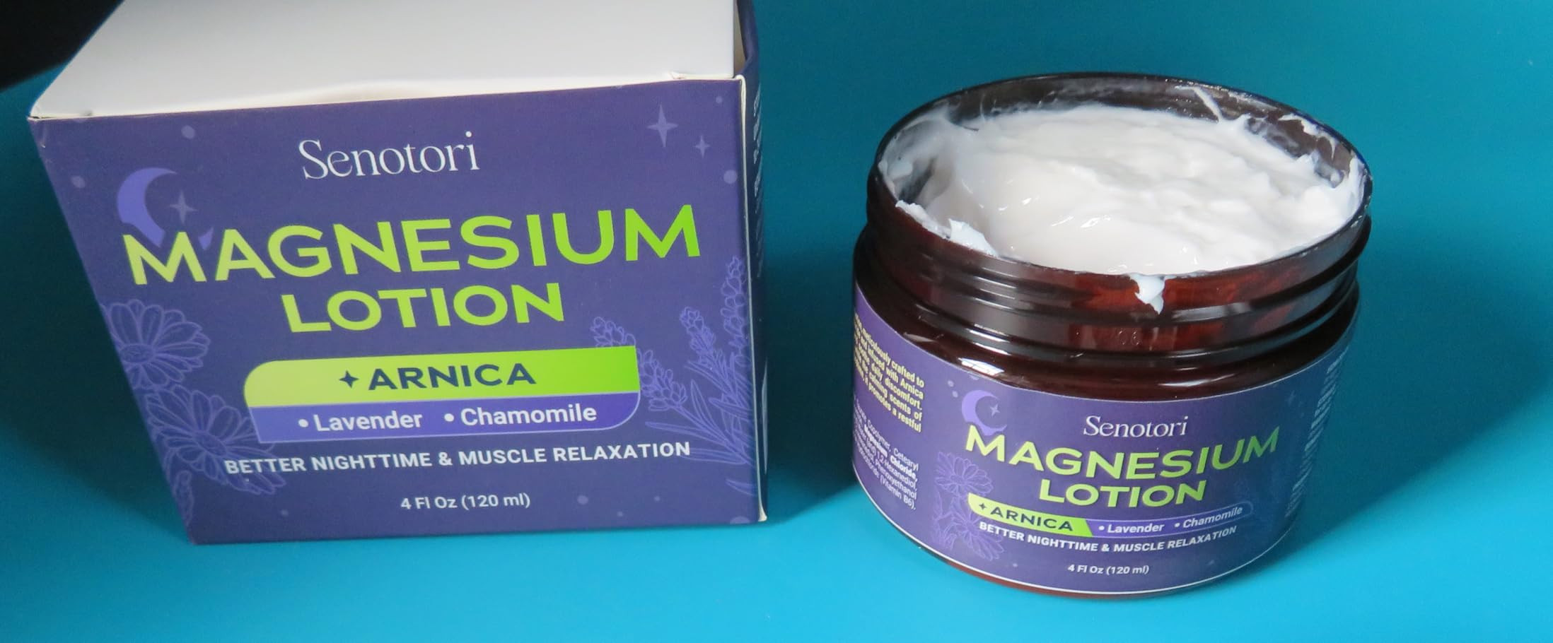 Nighttime Magnesium Lotion with Arnica & Lavender, Chamomile, Topical Magnesium Cream for Tired F... | Amazon (US)