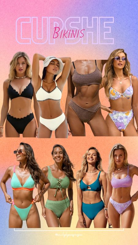 If you’re looking for a bikini, Cupshe has your back! These are all sets and under $30! 

You can also pick what size top & bottom you want! The best deal I’ve seen! 

#LTKswim #LTKtravel #LTKSeasonal