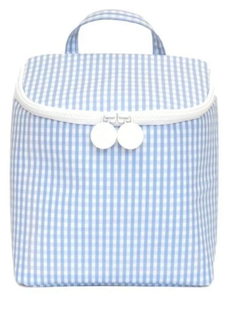 TAKE AWAY INSULATED BAG - Sky Gingham | Lovely Little Things Boutique