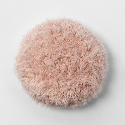 Mongolian Faux Fur Round Throw Pillow - Project 62™ | Target