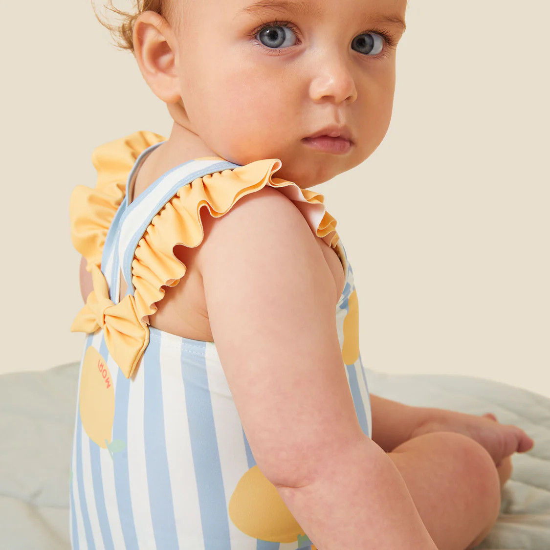 Lemon Frilled Swimsuit | Baby Mori (US)