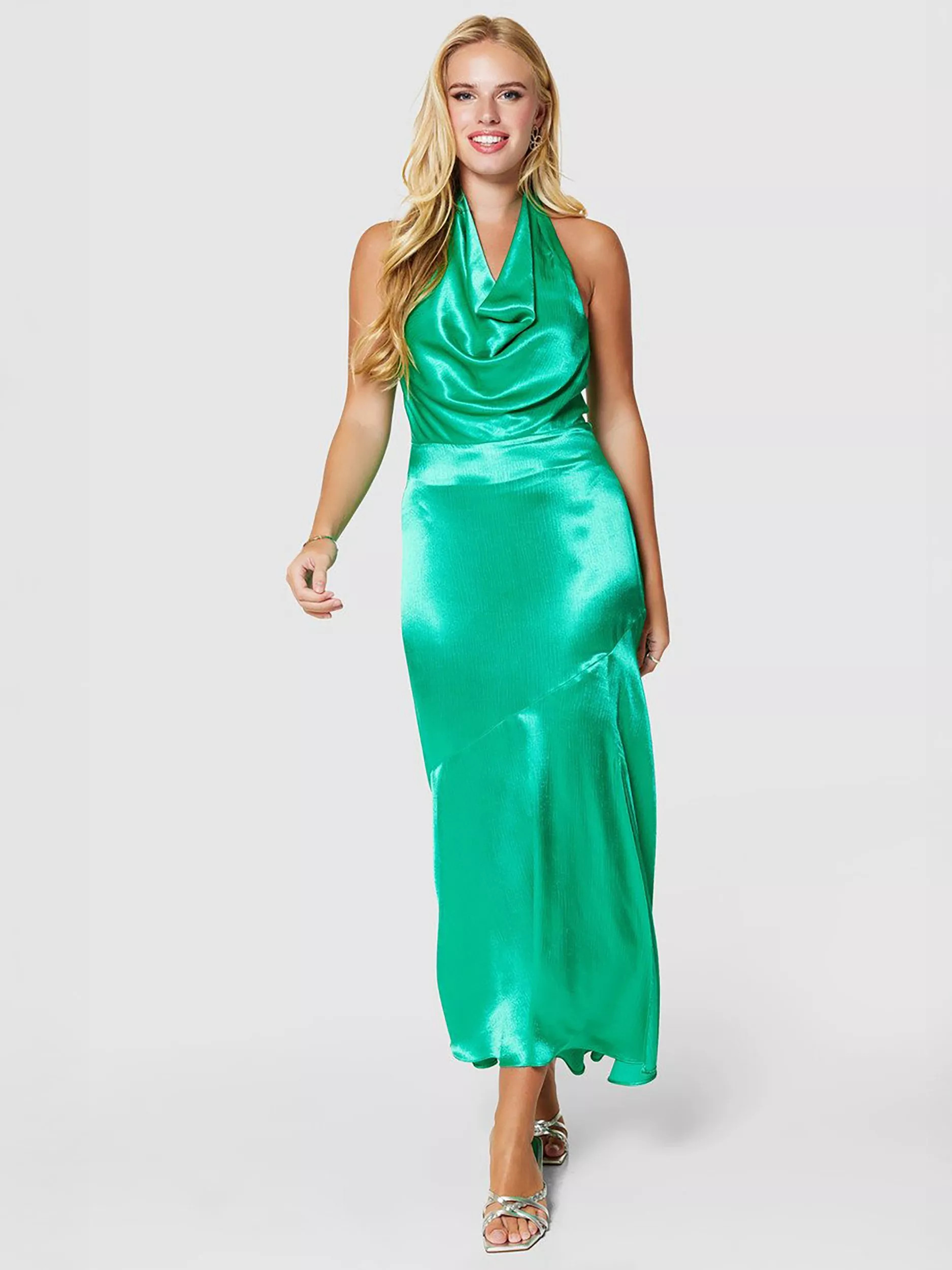 Closet London Halterneck A-Line Midi Dress | John Lewis (UK)