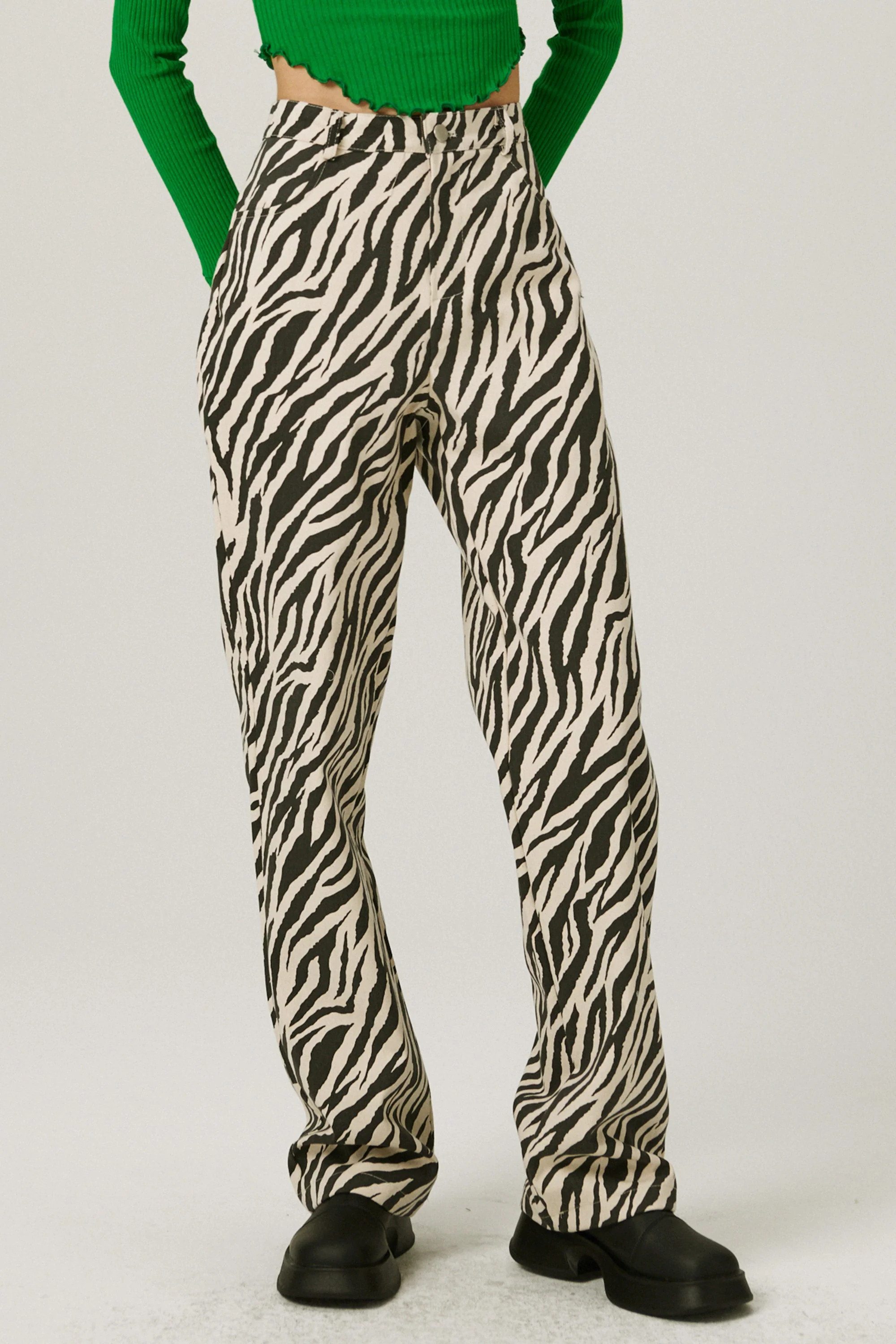 Ivy Wide Leg Pants in Zebra | Storets (Global)
