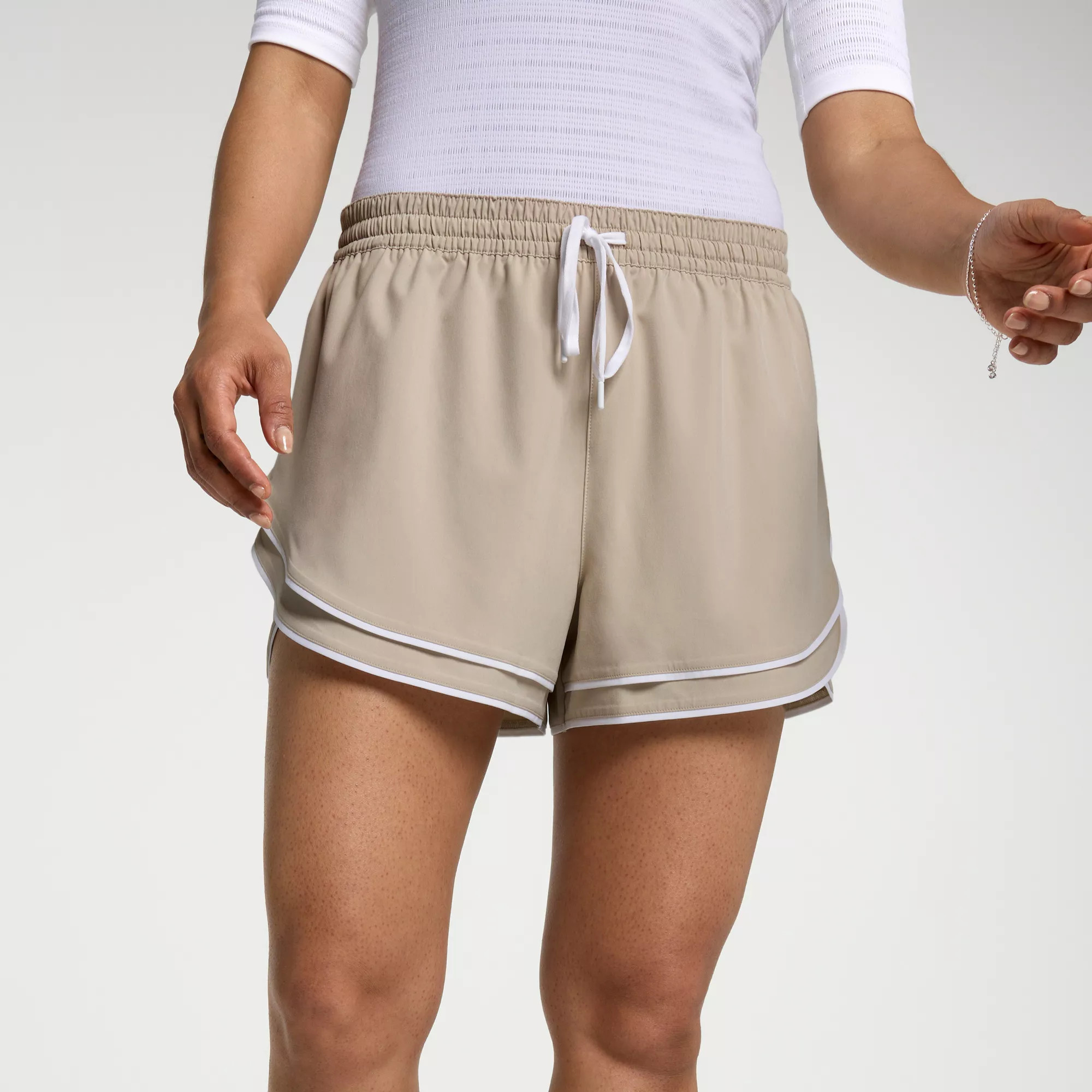 CALIA Women's Drawstring Step Up Short, XS, Khaki Sand | DICK'S Sporting Goods