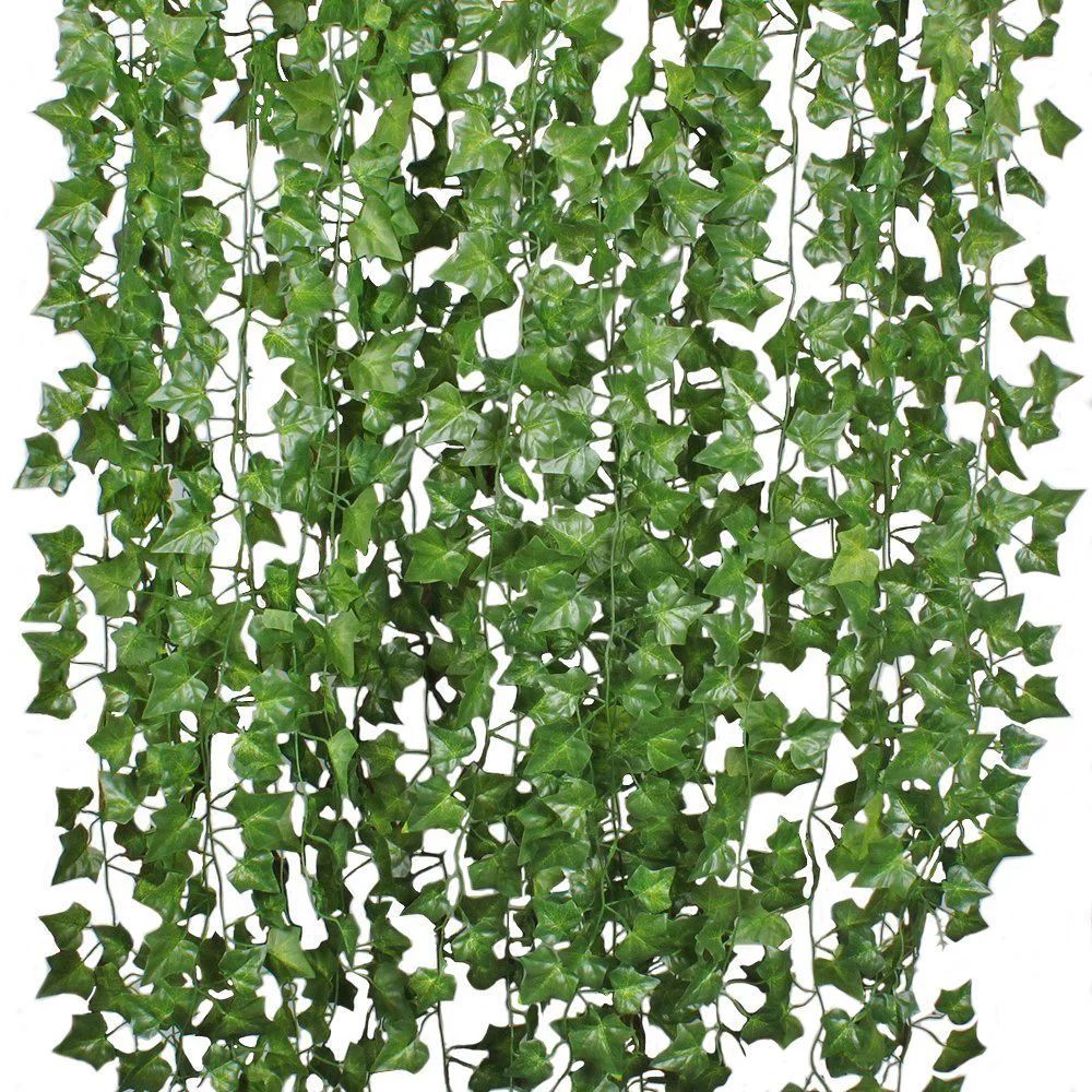 Coolmade 84FT 12 Strands Artificial Flowers Silk Fake Ivy Leaves Hanging Vine Ivy Plants Leaf Gar... | Walmart (US)