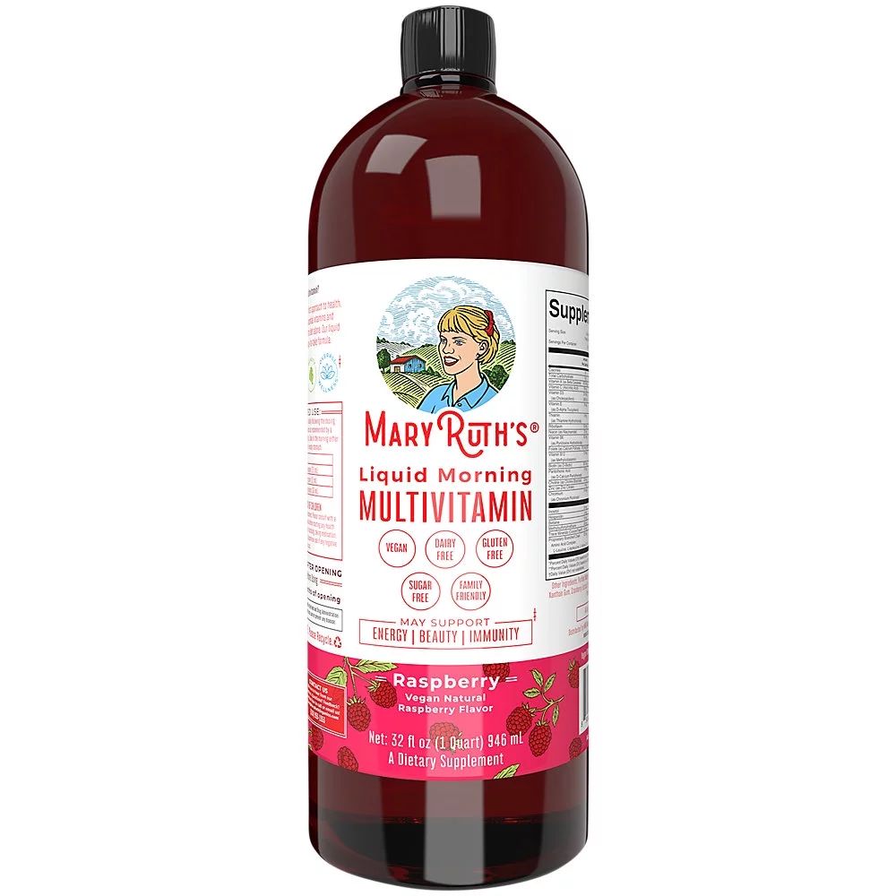 Liquid Morning Multivitamin - Raspberry (32 Fl. Oz. / 64 Servings) | Walmart (US)