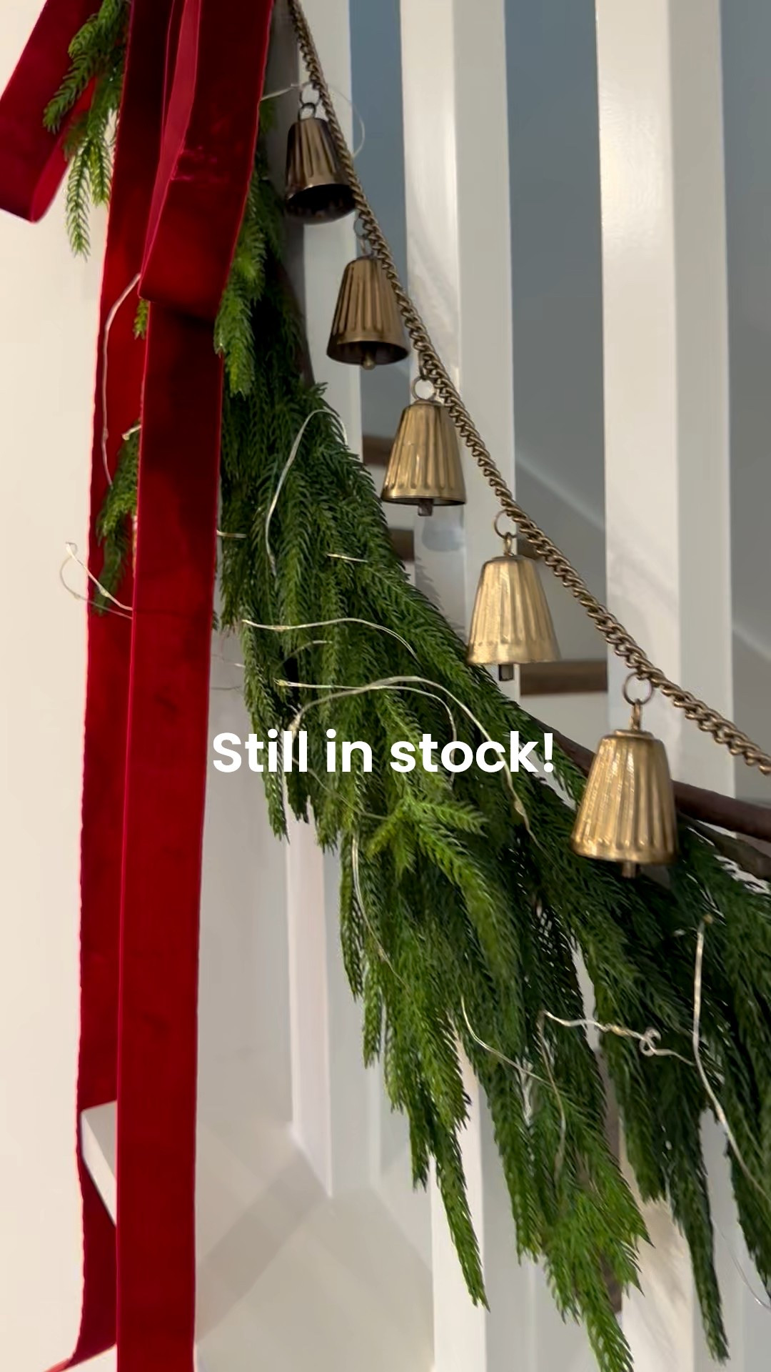 This brass bell garland is still in stock. 
Pretty in an evergreen garland  

#LTKHome #LTKFindsUnder50 #LTKHoliday