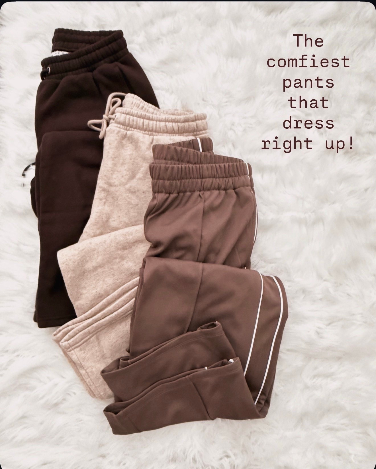 I'm living in these three pairs because they feel like sweats but look totally polished. They are my absolute go to for an easy spring uniform.

Spring loungewear aesthetic comfortable trousers outfit ideas neutral capsule wardrobe essentials elevated basics chic spring style everyday comfort cozy spring outfits transitional fashion trends versatile wardrobe pieces minimalist spring style 2026.

#LTKOver40 #LTKSeasonal #LTKActive