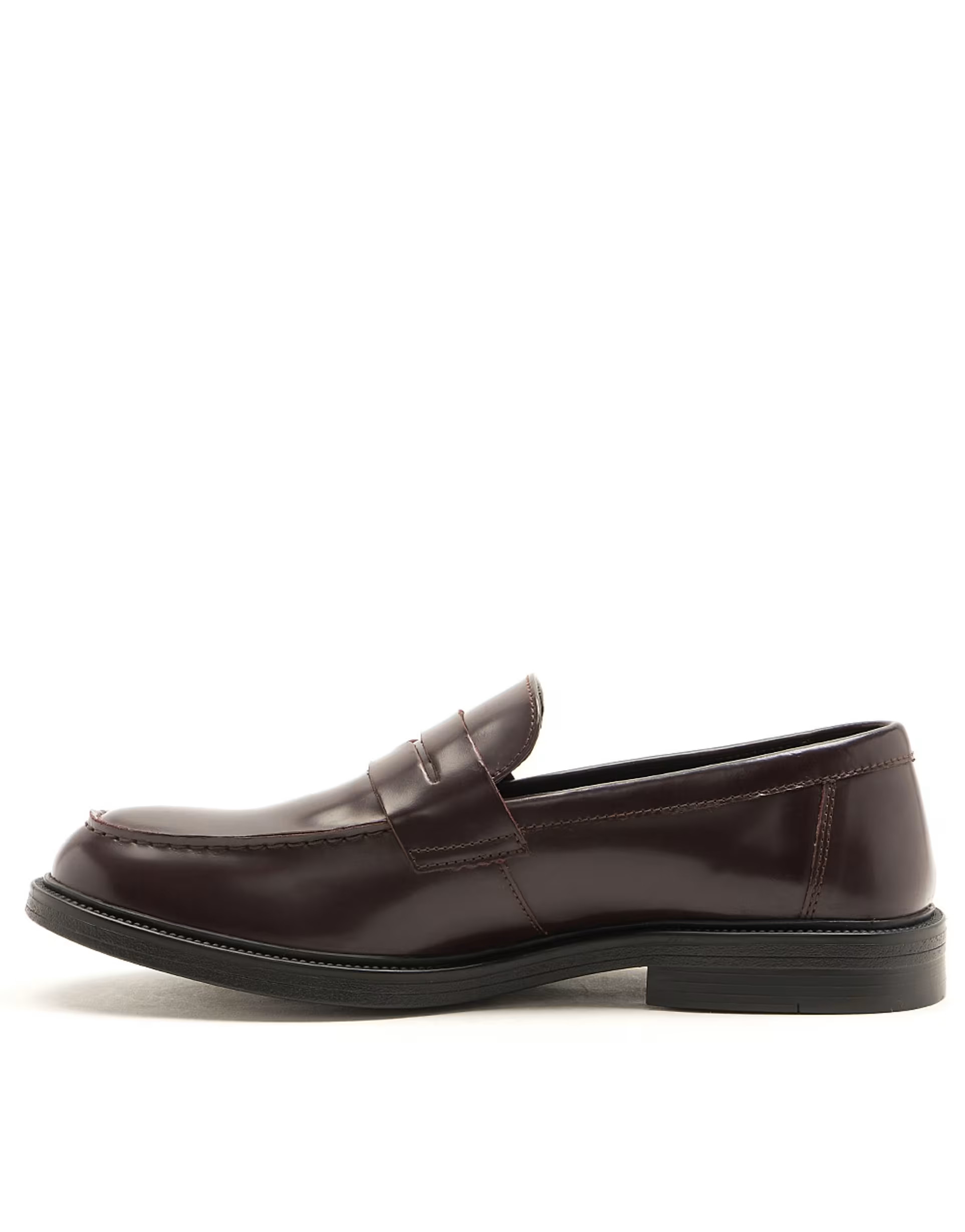 Off The Hook 'perry' loafer smooth leather loafer shoes in bordo | ASOS (Global)