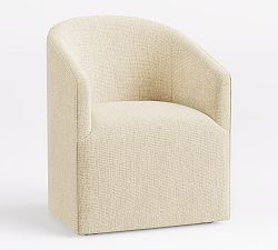Baldwin Upholstered Barrel Back Dining Chair | Pottery Barn (US)