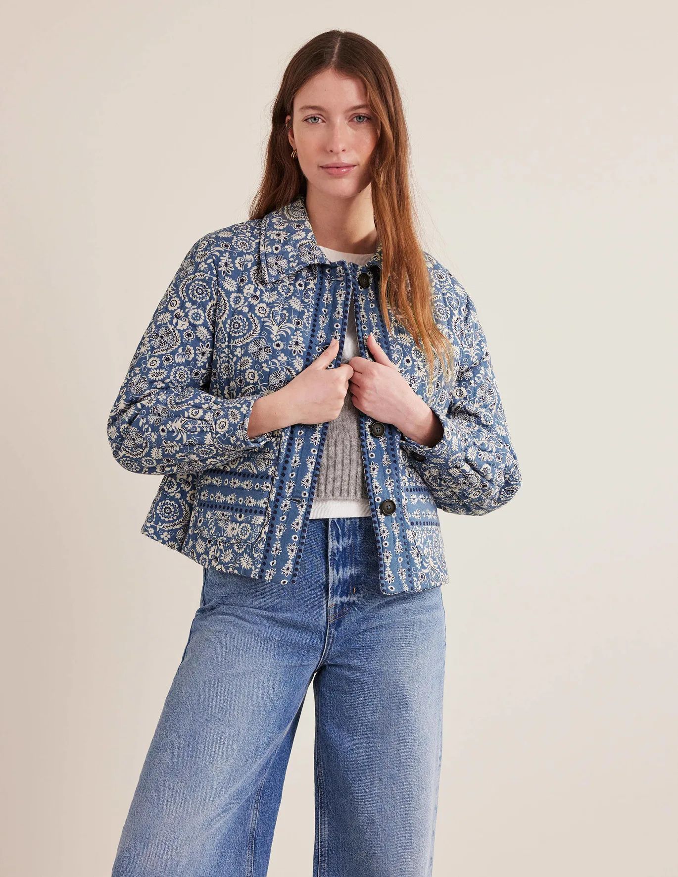 Printed Quilted Jacket | Boden (US)