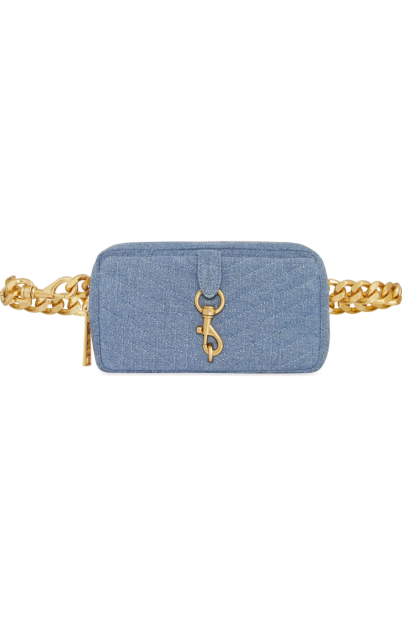 Edie Quilted Denim Belt Bag | Nordstrom