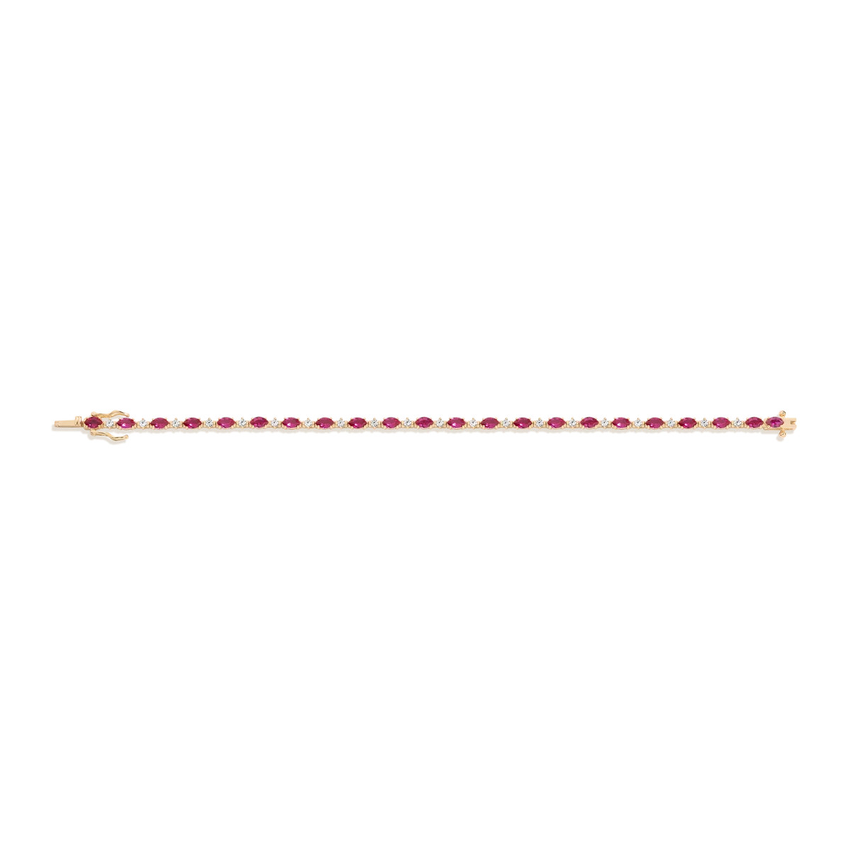Aurate x Marilyn Monroe: Lab Grown Red Marquise Tennis Bracelet | AUrate New York
