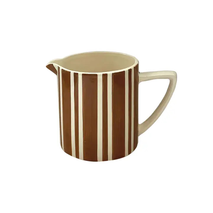 Stripe Pitcher, Brown | Hunt and Hostess (US)