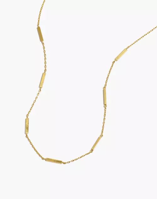 Bar Station Necklace | Madewell