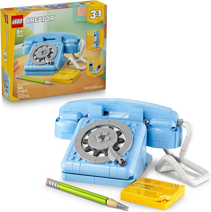 LEGO Creator 3 in 1 Retro Telephone Kids Toy - Home Decor for Bedroom or Kids Room - Building Toy... | Amazon (CA)