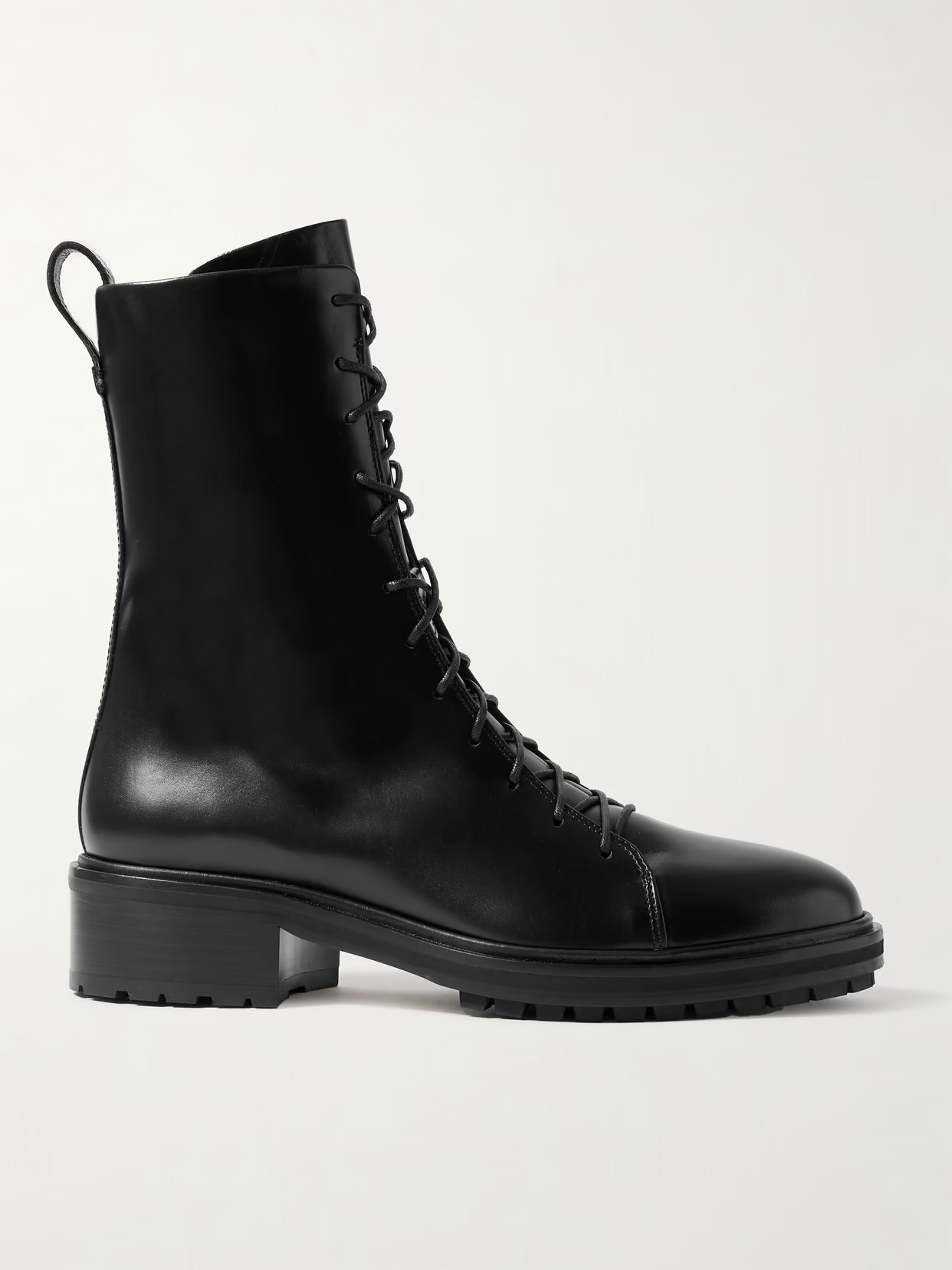 Aeyde - Isa Leather Ankle Boots - Black | NET-A-PORTER (US)