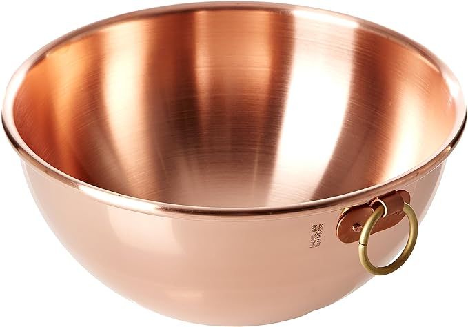 Mauviel Made In France M'Passion Copper 12-Inch Egg White Bowl with Ring | Amazon (US)