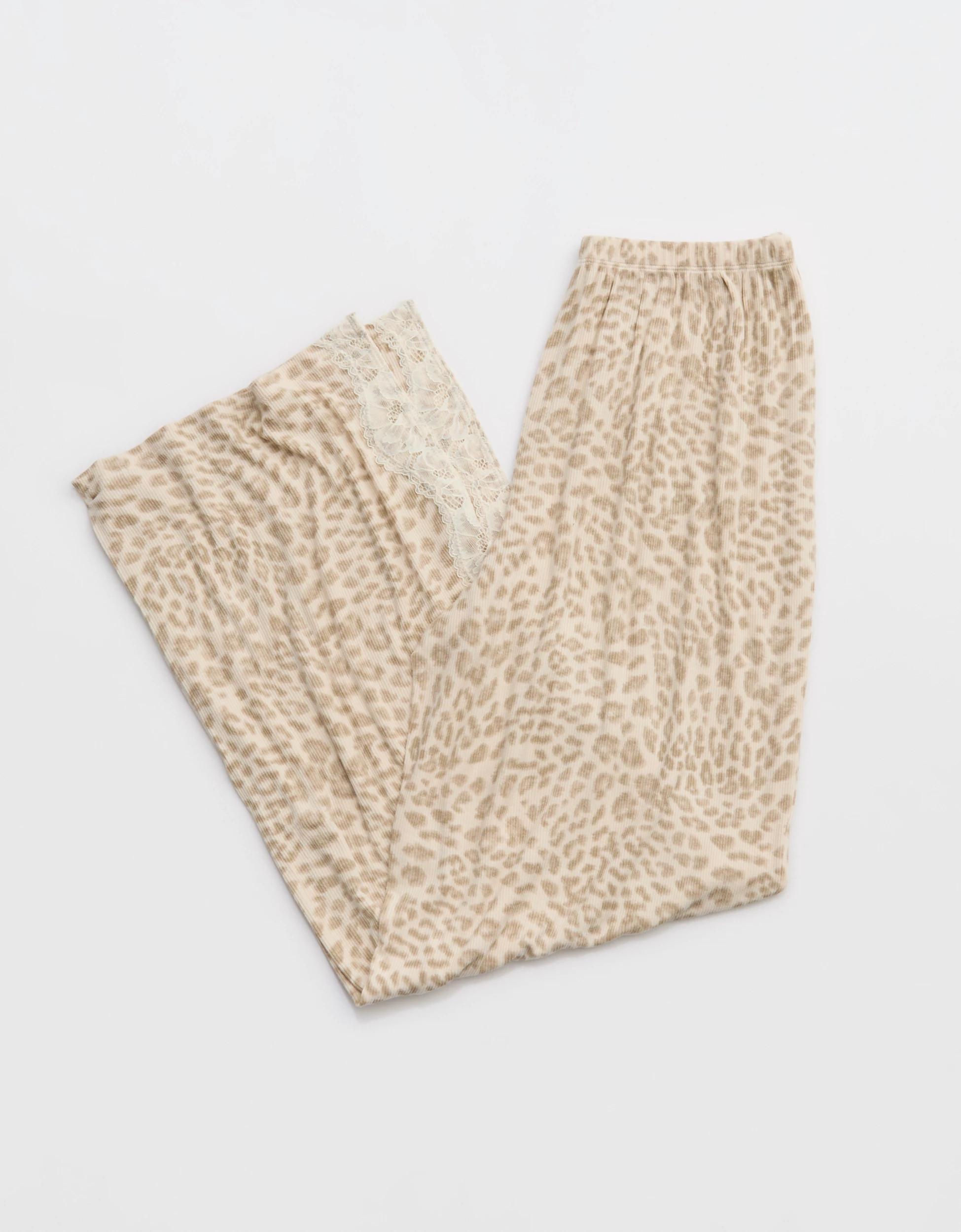 OVERSLEPT by Aerie Real Soft Ribbed Trouser PJ | American Eagle Outfitters (US & CA)