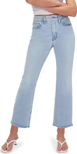 Good American Good Legs Crop Mini Bootcut Jeans | Nordstrom | Nordstrom