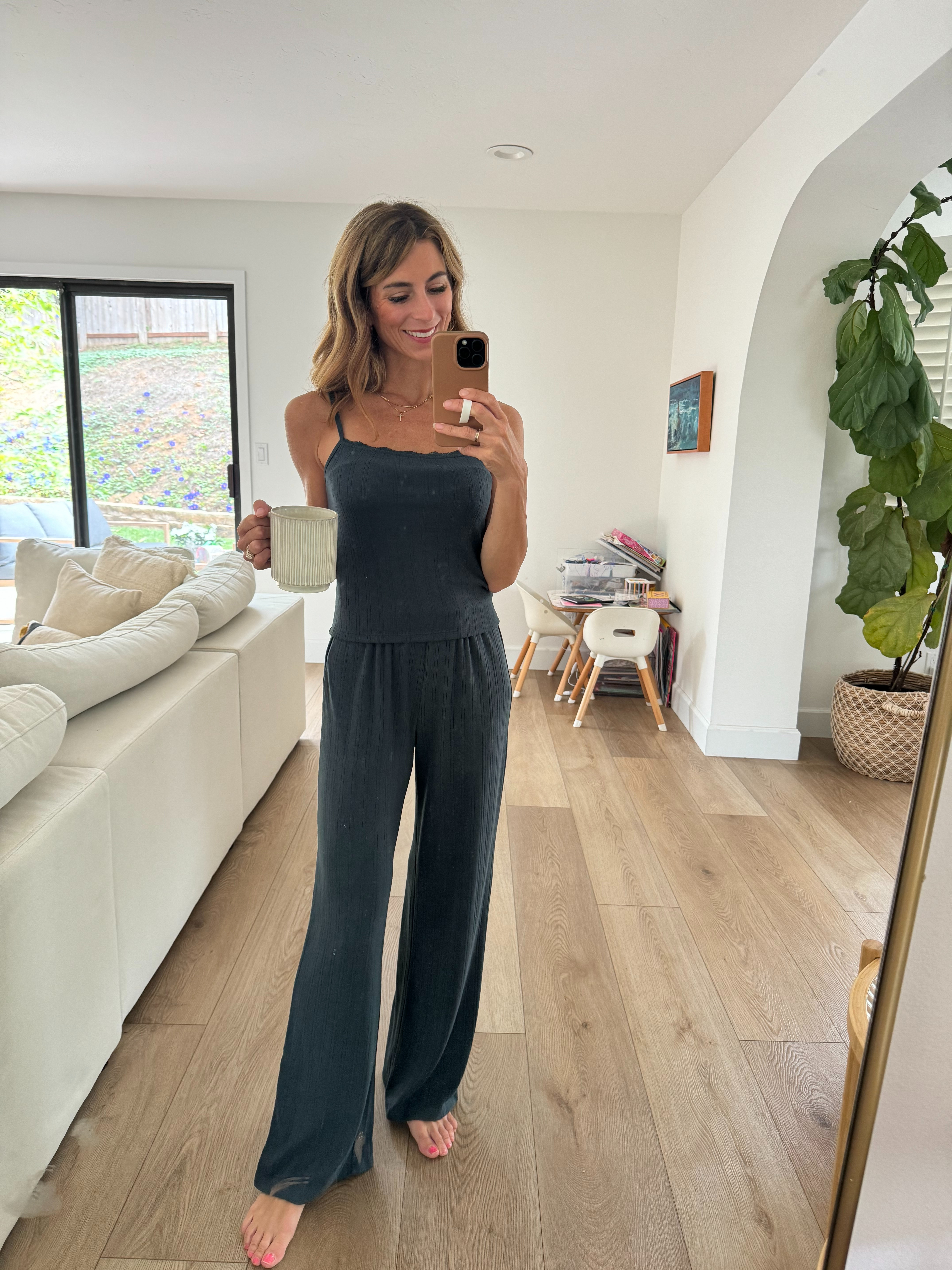 Pj’s are pointelle fabric, so soft. Wearing small in top & bottom. They have such cute/cozy pjs! 

 #LTKSeasonal #LTKHome #LTKStyleTip