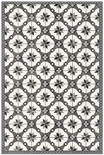 American Art Decor Mosaic Tile Pattern Indoor Ultra-Thin Non-Slip Vinyl Kitchen, Restroom, Bathro... | Amazon (US)