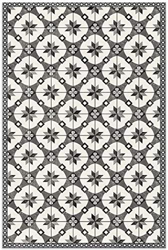 American Art Decor Mosaic Tile Pattern Indoor Ultra-Thin Non-Slip Vinyl Kitchen, Restroom, Bathro... | Amazon (US)